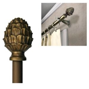 NWT Taylor Street Pineapple ADJUSTABLE DRAPERY ROD